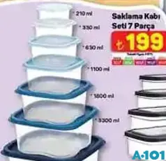 SAKLAMA KABI SETİ 7 PARÇA SAKLAMA KABI SETİ 7 PARÇA